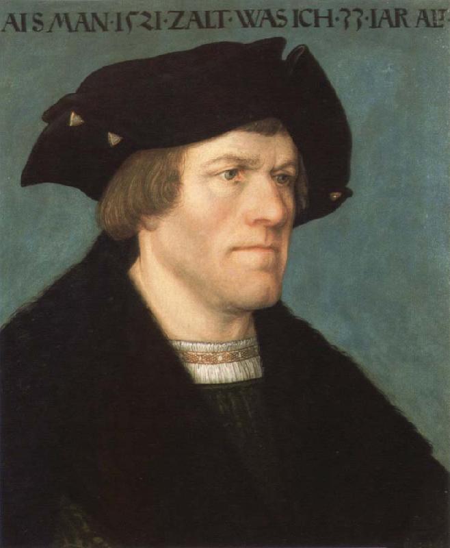 Hans Eworth portrait of beardless man Germany oil painting art